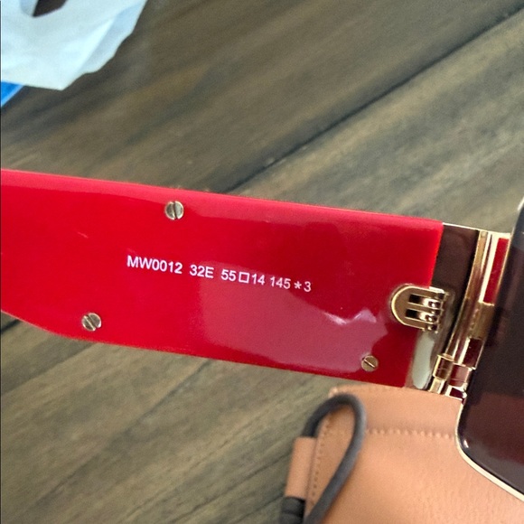 MCM Red and Gold Sunglasses - Picture 6 of 9